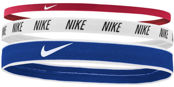 Bandeau Nike Mixed Width Headbands 3P - gym red/white/game royal