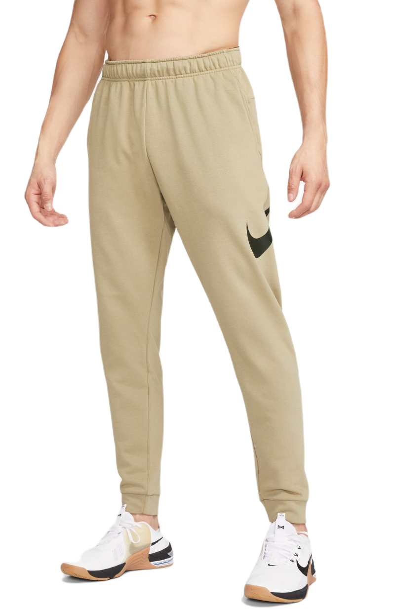 Men's trousers Nike Dry Pant Taper FA Swoosh - neutral olive/sequoia, Tennis Zone