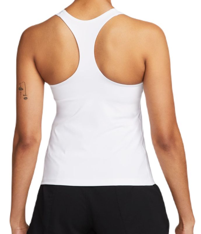 Women's top Nike Dri-Fit Swoosh Bra Tank - white/stone mauve/black