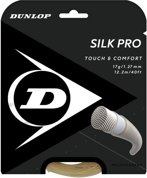 Naciąg tenisowy Dunlop Silk Pro (12 m) - natural