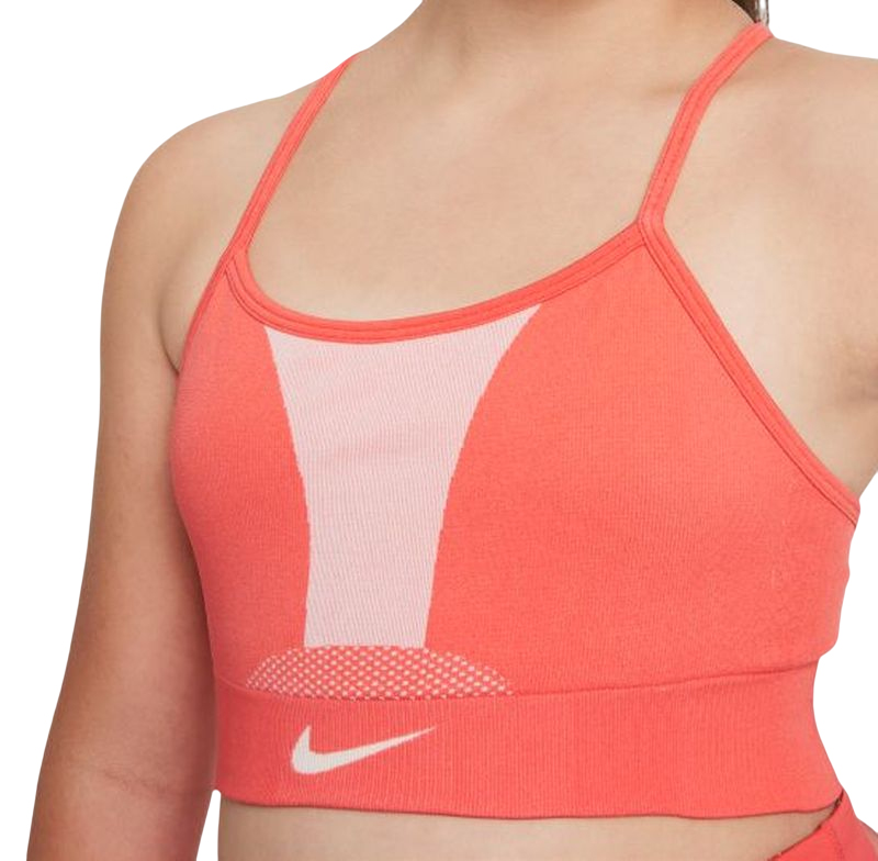 Nike Womens Indy Seamless Sports Bra - Pink