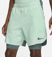 Pantaloni scurți tenis bărbați Nike Court Dri-Fit Slam 2in1 Tennis Shorts M - mint foam/mineral slate/black