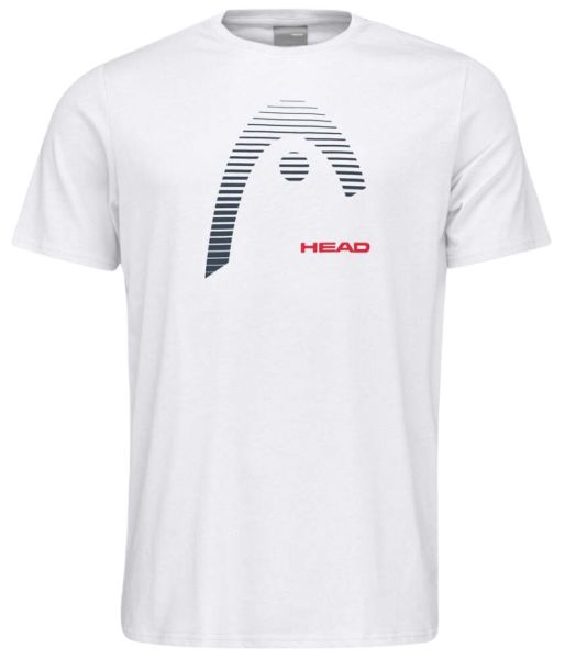 Herren Tennis-T-Shirt Head Club Carl T-Shirt - Weiß