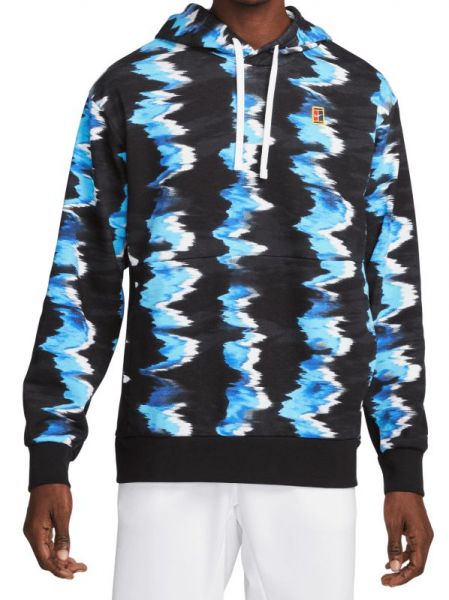 Herren Tennissweatshirt Nike Court Fleece Tennis Hoodie - baltic blue