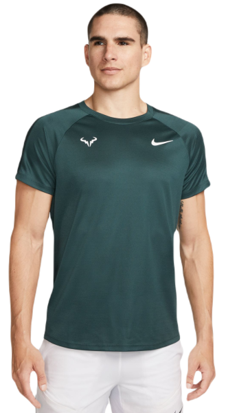 Pánské tričko Nike Rafa Challenger Dri-Fit Tennis Top - deep jungle/fireberry/white