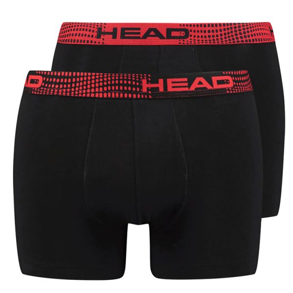 Calzoncillos deportivos Head Men's Seasonal Boxer 2P - black/red