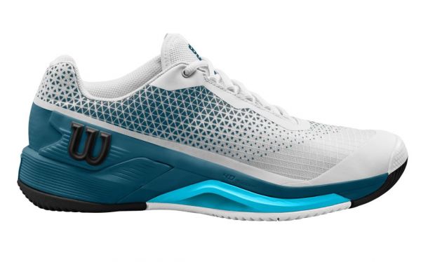 Męskie buty tenisowe Wilson Rush Pro 4.0 Clay M - white/blue coral/blue atoll