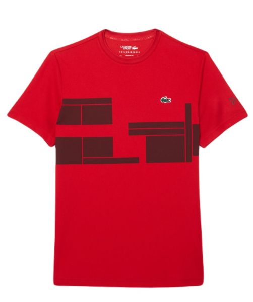 Camiseta de hombre Lacoste Tennis x Novak Djokovic - Rojo