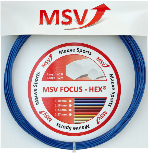 Tenisa stīgas MSV Focus Hex (12 m) - sky blue