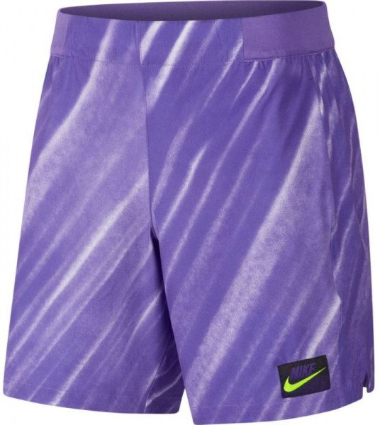  Nike Court Flex Short NY NT AOP - psychic purple/volt