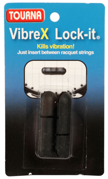 Antivibradores Tourna Vibrex Lock-it 2P - Negro