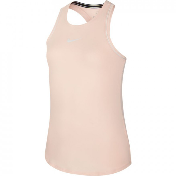  Nike Court Girls Dry Tank - washed coral/white/white/white