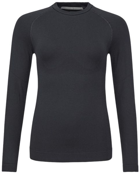 Damen Langarm-T-Shirt Head Flex Seamless Longsleeve - black