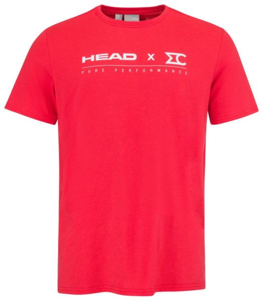 Herren Tennis-T-Shirt Head MC - Rot