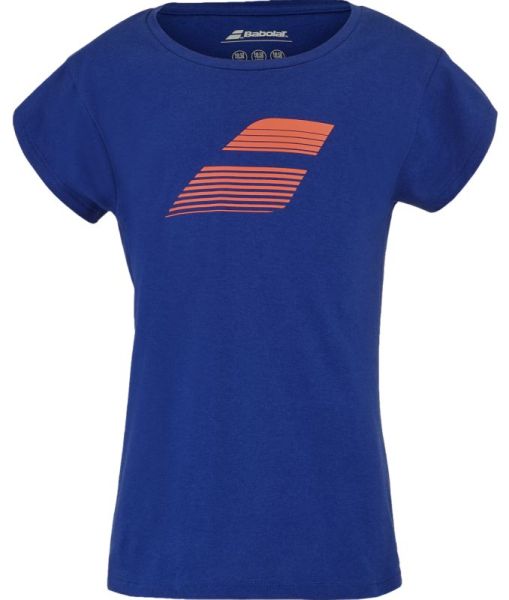 Girls' T-shirt Babolat Exercise Cotton Girl - Blue