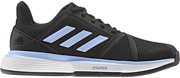  Adidas CourtJam Bounce W Clay - core black/glow blue/white