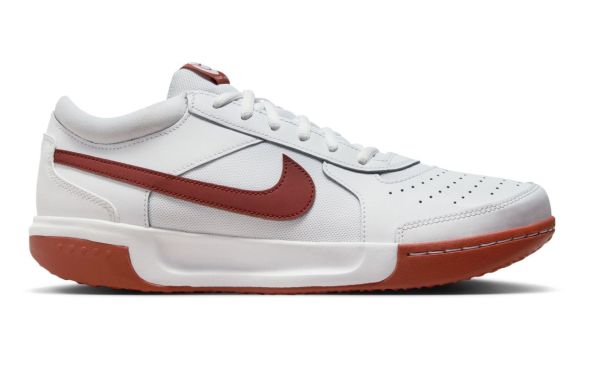 Juniorskie buty tenisowe Nike Zoom Court Lite 3 Jr - white/team red-cedar