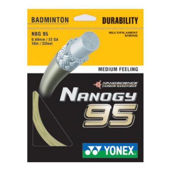 Badminton-Besaitung Yonex Nanogy 95 (10 m) - gold