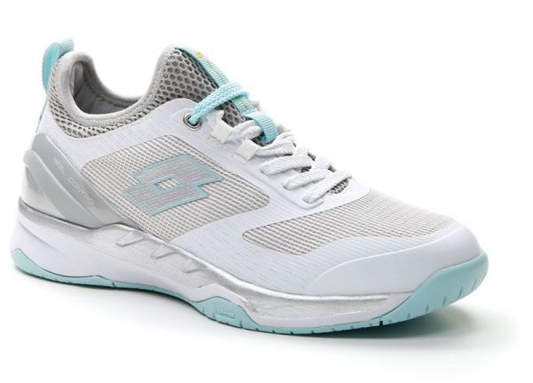 Zapatillas de tenis para mujer Lotto Mirage 200 Speed - all white/silver metal 2/blue paradise