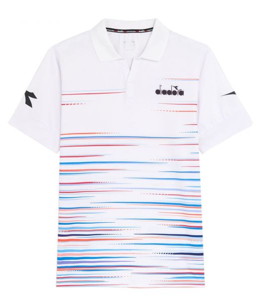 Tenisa polo krekls vīriešiem Diadora SS Polo Icon M - optical white