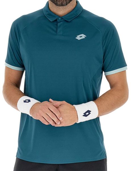 Men's Polo T-shirt Lotto Tech II D2 - Turquoise