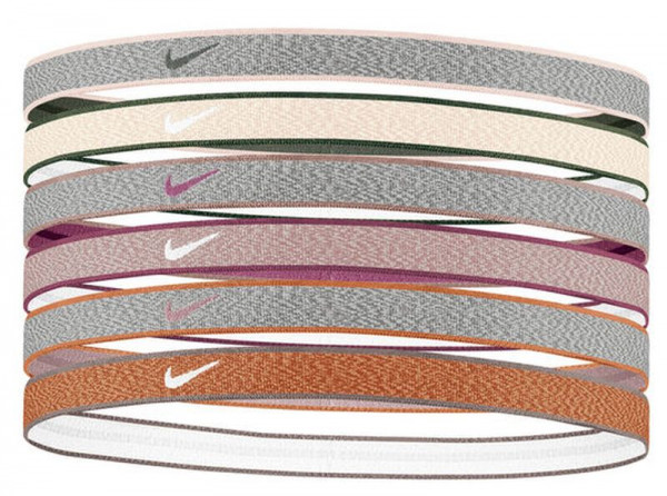 Nike Heathered Headbands 6PK - iron grey/particle beige/iron grey