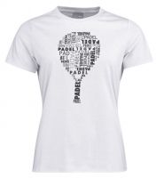 Tenisa T-krekls sievietēm Head Padel TYPO T-Shirt W - white