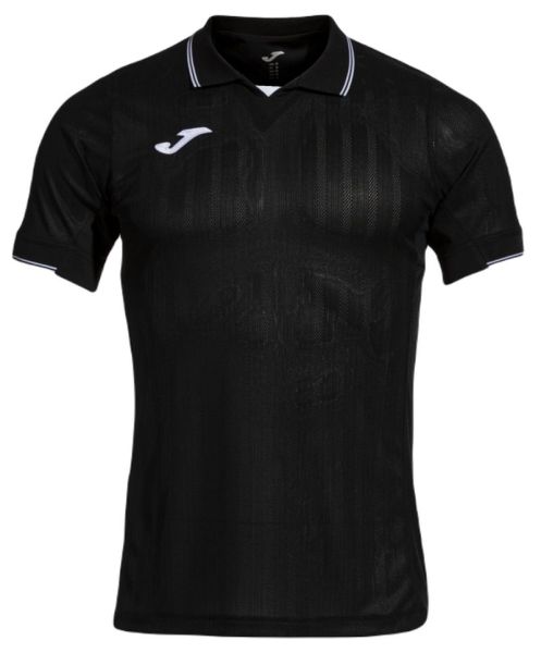 Herren Tennispoloshirt Joma Fit One Short Sleeve T-Shirt - Schwarz