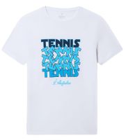 Męski T-Shirt Australian Cotton Tennis T-Shirt - bianco