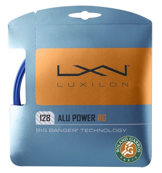 Cordes de tennis Luxilon Alu Power 128 RG (12,2 m) - blue/white