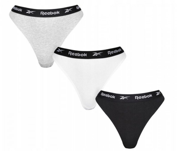Women's panties Reebok Brief LOTTY Womens 3P - black/white/grey