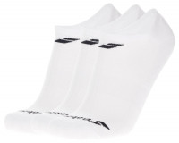 Chaussettes de tennis Babolat Invisible 3 Pairs Pack Junior - white/white