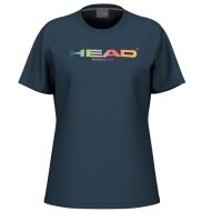 Damen T-Shirt Head Rainbow - Blau