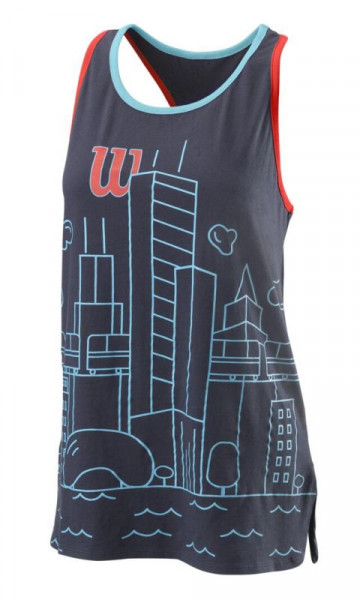 Damski top tenisowy Wilson Chi Cnt Tank W - outer space