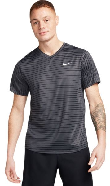 Teniso marškinėliai vyrams Nike Court Dri-Fit Victory Novelty Top - anthracite/white