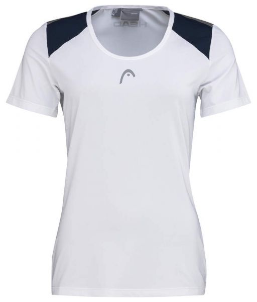 Naiste T-särk Head Club 22 Tech T-Shirt W - white/dark blue