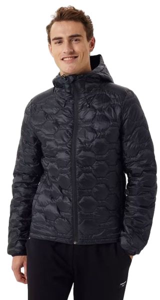 Herren Tennisjacke Björn Borg Liner Hooded Down - Schwarz