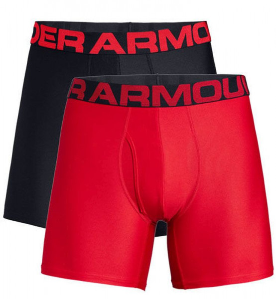 Herren Boxershorts Under Armour UA Tech Boxerjock 2-Pack - red