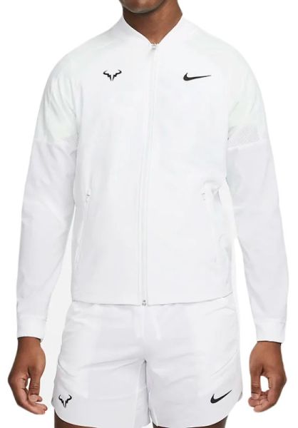 Pánske mikiny Nike Court Dri-Fit Rafa Jacket - white/black