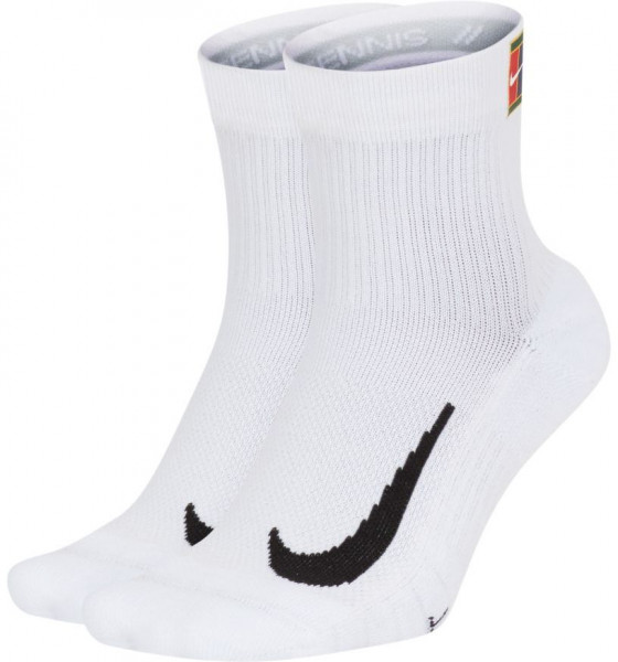 Skarpety tenisowe Nike Multiplier Max Ankle 2P - white/white