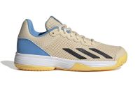 Zapatillas de tenis para niños Adidas Courtflash K - beige/blue/yellow