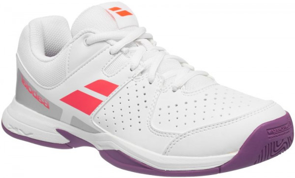  Babolat Pulsion All Court Junior - white/fluo red