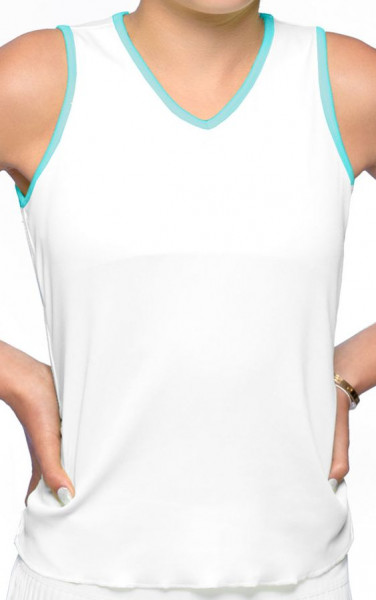 Mädchen T-Shirt Lucky in Love Girls Peace Out Lightweight Rib Tank - opal