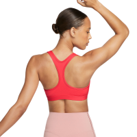 Sportski grudnjak Nike Swoosh Light Support Non-Padded Sports Bra - ember glow/white Sportski grudnjak Nike Swoosh Light Support Non-Padded Sports Bra - ember glow/white