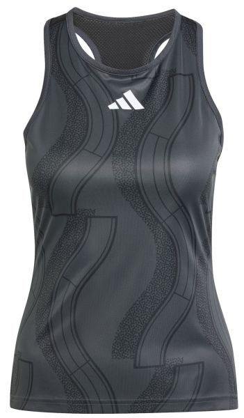Damen Tennistop Adidas Club Tennis Graphic Tank Top - carbon/black