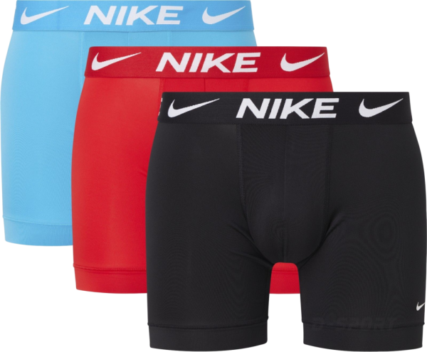 Herren Boxershorts Nike Dri-Fit Essential Micro Boxer Brief 3P - uni red/blue lightning/black