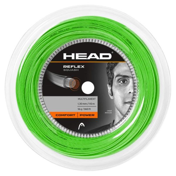 Skvoša stīgas Head Reflex (110 m) - green