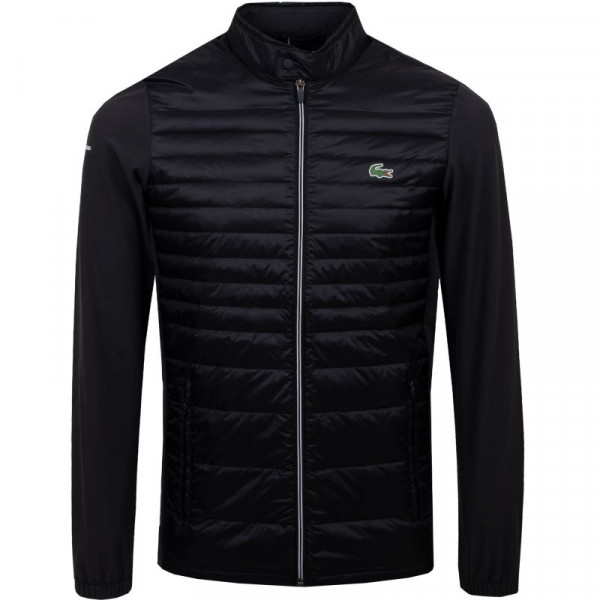  Lacoste Men's SPORT Lightweight Water-Resistant Quilted Jacket - black