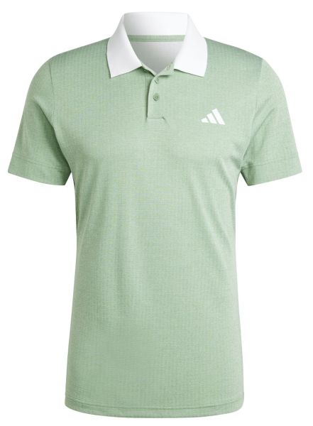 Herren Tennispoloshirt Adidas Club Tennis Freelift Polo Shirt - preloved green s24/white
