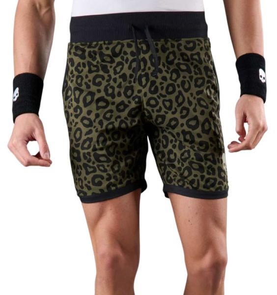 Férfi tenisz rövidnadrág Hydrogen Panther Tech Shorts - military green